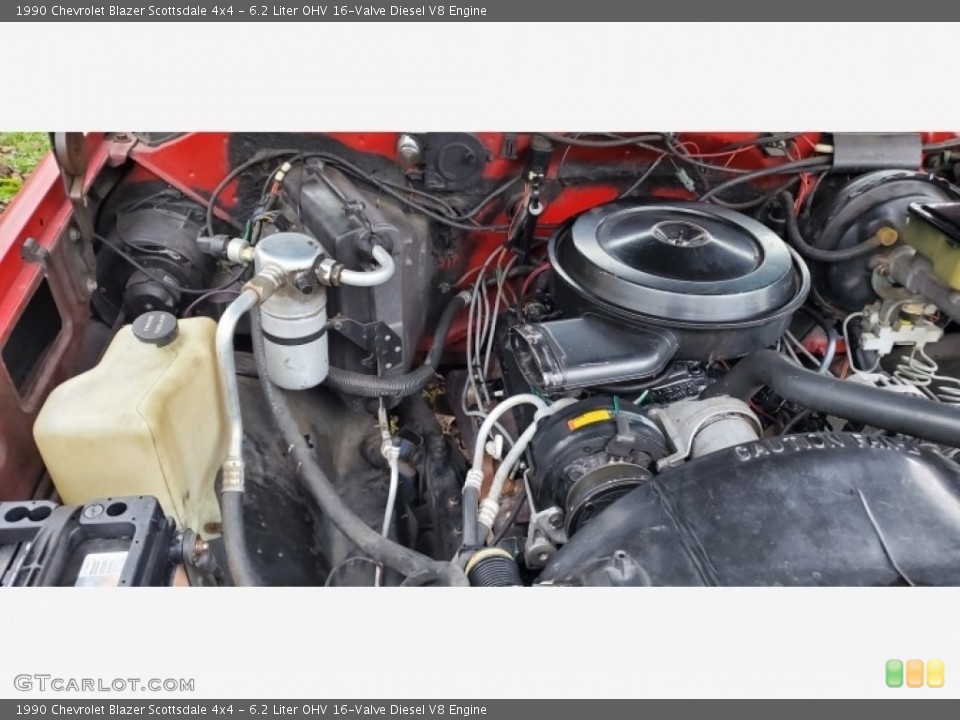 6.2 Liter OHV 16-Valve Diesel V8 Engine for the 1990 Chevrolet Blazer #141158568