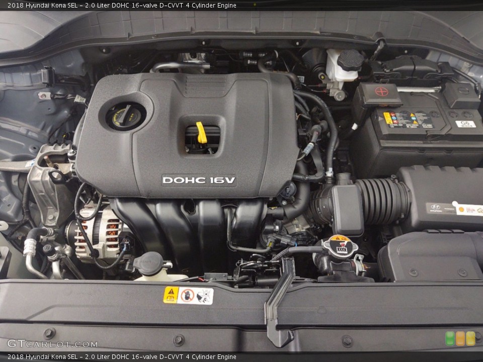 2.0 Liter DOHC 16-valve D-CVVT 4 Cylinder Engine for the 2018 Hyundai Kona #141206572