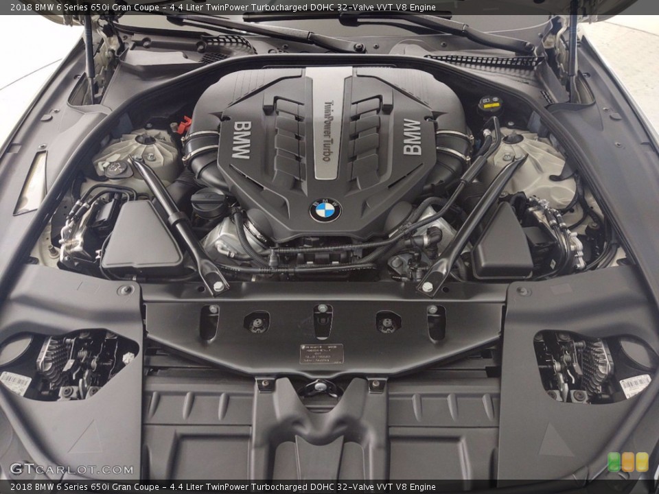 4.4 Liter TwinPower Turbocharged DOHC 32-Valve VVT V8 2018 BMW 6 Series Engine