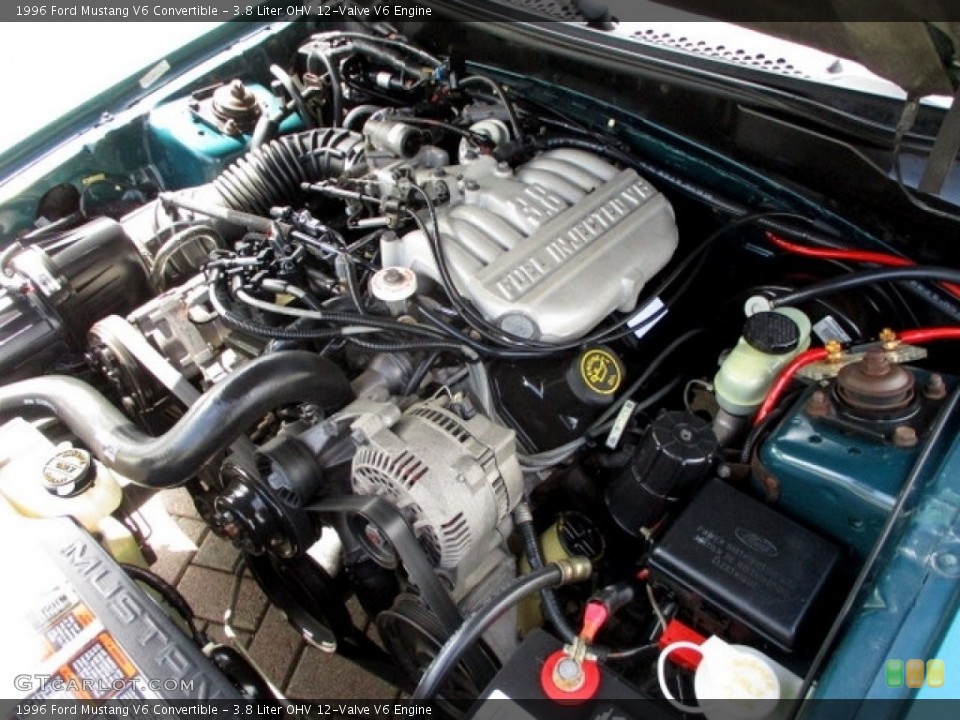 3.8 Liter OHV 12-Valve V6 1996 Ford Mustang Engine