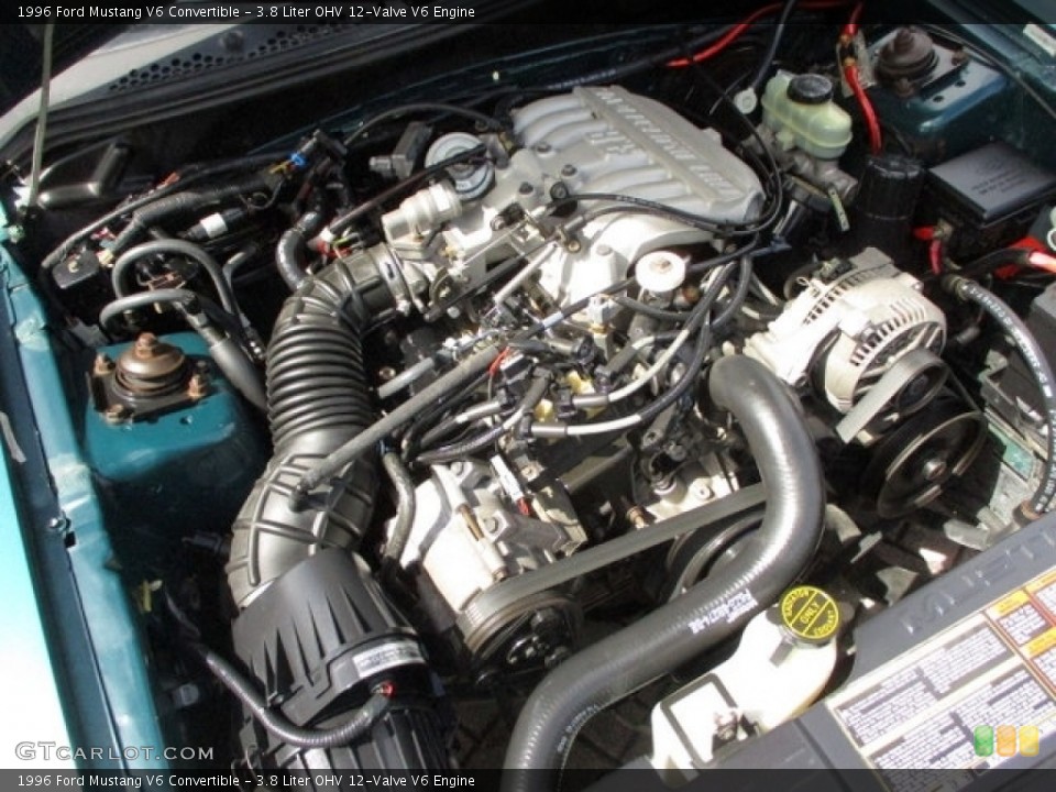 3.8 Liter OHV 12-Valve V6 Engine for the 1996 Ford Mustang #141283365