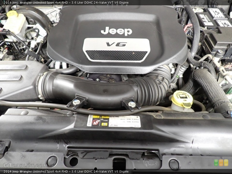 3.6 Liter DOHC 24-Valve VVT V6 Engine for the 2014 Jeep Wrangler Unlimited #141293563