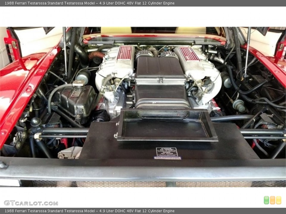 4.9 Liter DOHC 48V Flat 12 Cylinder Engine for the 1988 Ferrari Testarossa #141344403