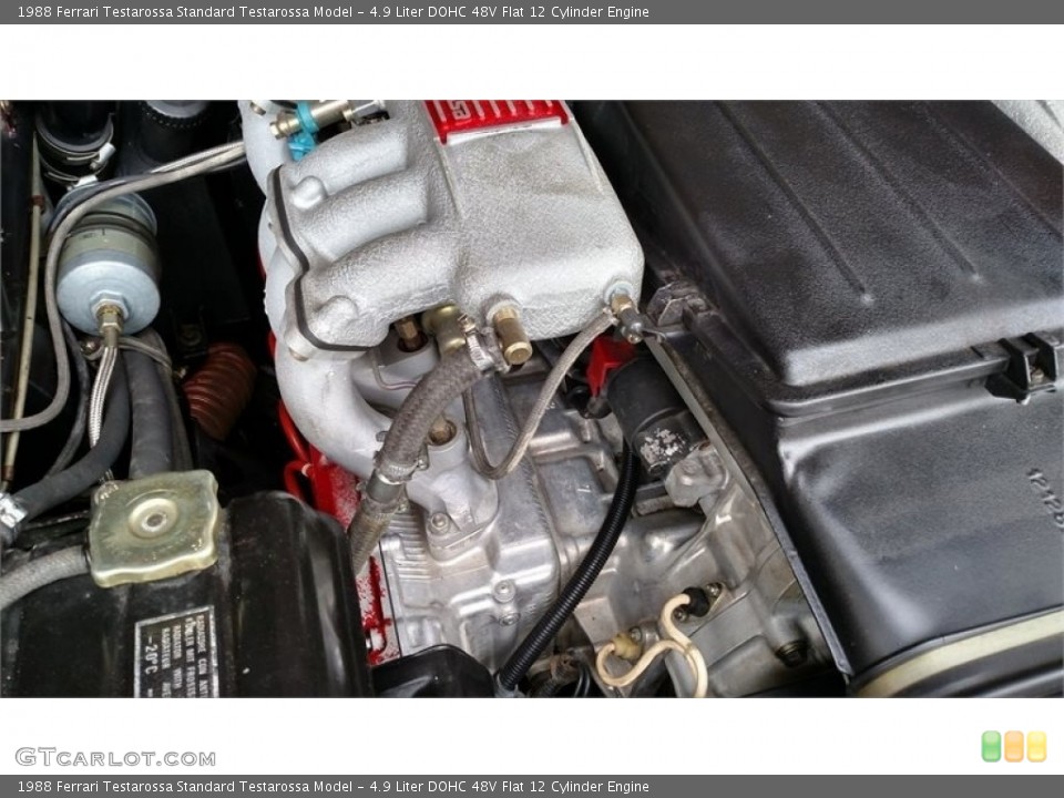 4.9 Liter DOHC 48V Flat 12 Cylinder Engine for the 1988 Ferrari Testarossa #141344418