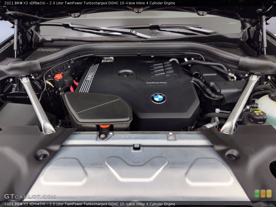 2.0 Liter TwinPower Turbocharged DOHC 16-Valve Inline 4 Cylinder 2021 BMW X3 Engine