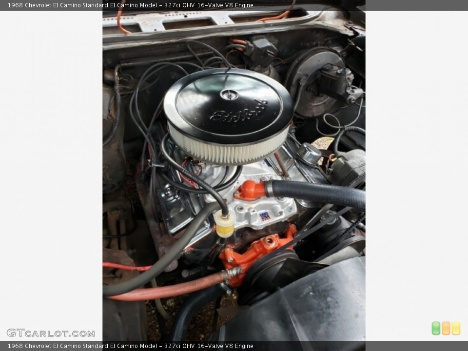 327ci OHV 16-Valve V8 1968 Chevrolet El Camino Engine