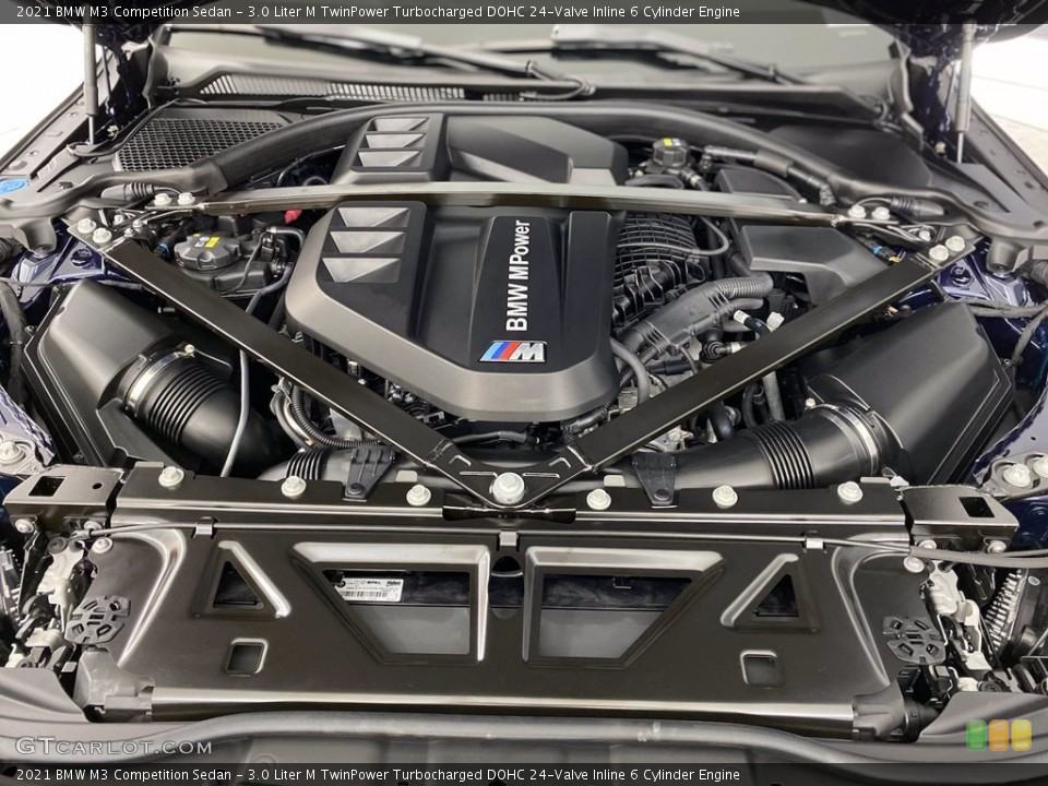 3.0 Liter M TwinPower Turbocharged DOHC 24-Valve Inline 6 Cylinder 2021 BMW M3 Engine