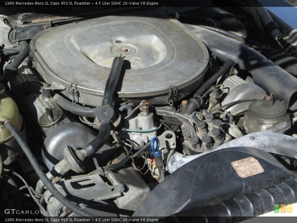 4.5 Liter SOHC 16-Valve V8 Engine for the 1980 Mercedes-Benz SL Class #141456140