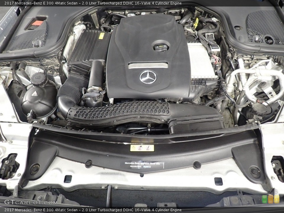 2.0 Liter Turbocharged DOHC 16-Valve 4 Cylinder 2017 Mercedes-Benz E Engine