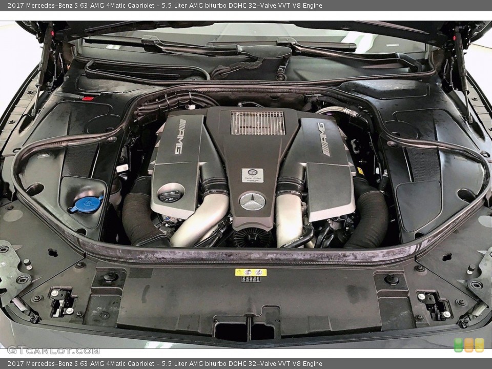 5.5 Liter AMG biturbo DOHC 32-Valve VVT V8 Engine for the 2017 Mercedes-Benz S #141481028