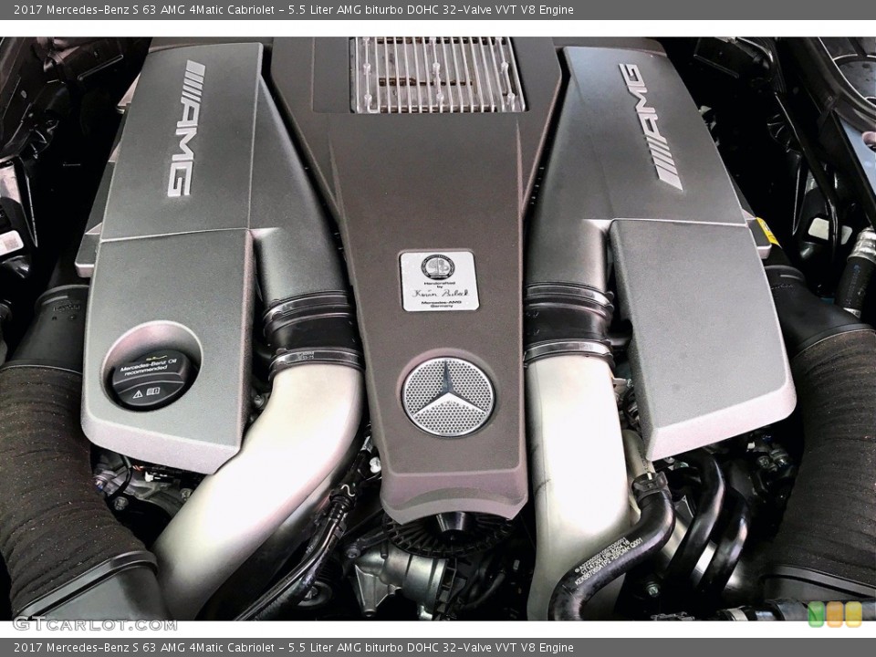 5.5 Liter AMG biturbo DOHC 32-Valve VVT V8 Engine for the 2017 Mercedes-Benz S #141481466