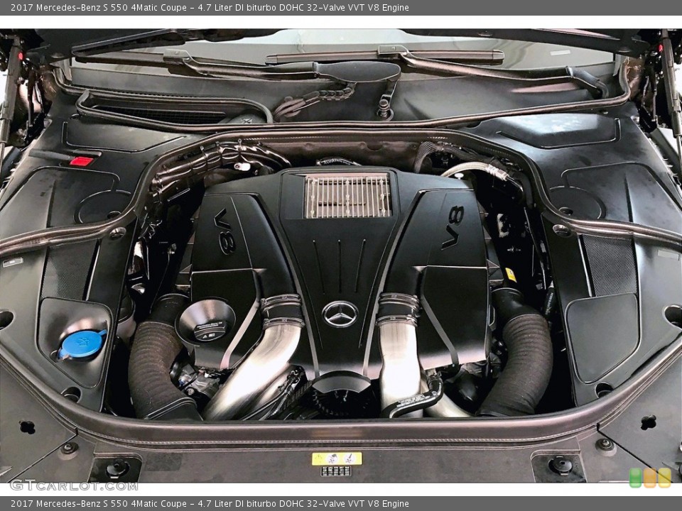 4.7 Liter DI biturbo DOHC 32-Valve VVT V8 2017 Mercedes-Benz S Engine