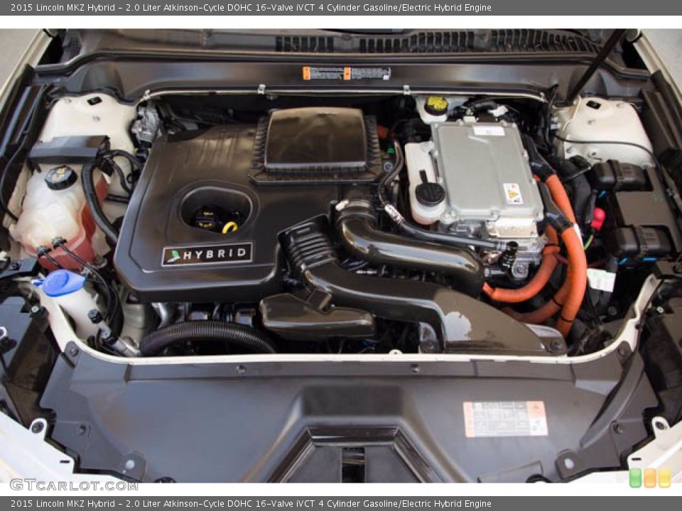 2.0 Liter Atkinson-Cycle DOHC 16-Valve iVCT 4 Cylinder Gasoline/Electric Hybrid 2015 Lincoln MKZ Engine
