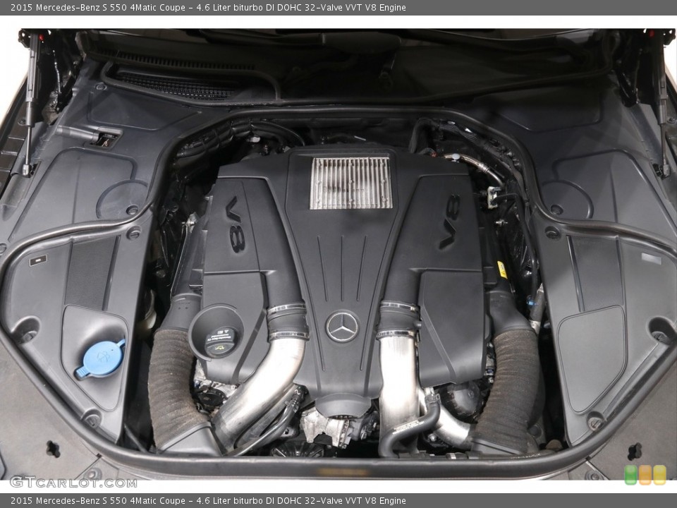 4.6 Liter biturbo DI DOHC 32-Valve VVT V8 2015 Mercedes-Benz S Engine