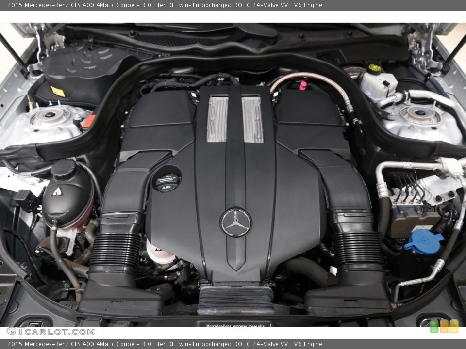 3.0 Liter DI Twin-Turbocharged DOHC 24-Valve VVT V6 2015 Mercedes-Benz CLS Engine