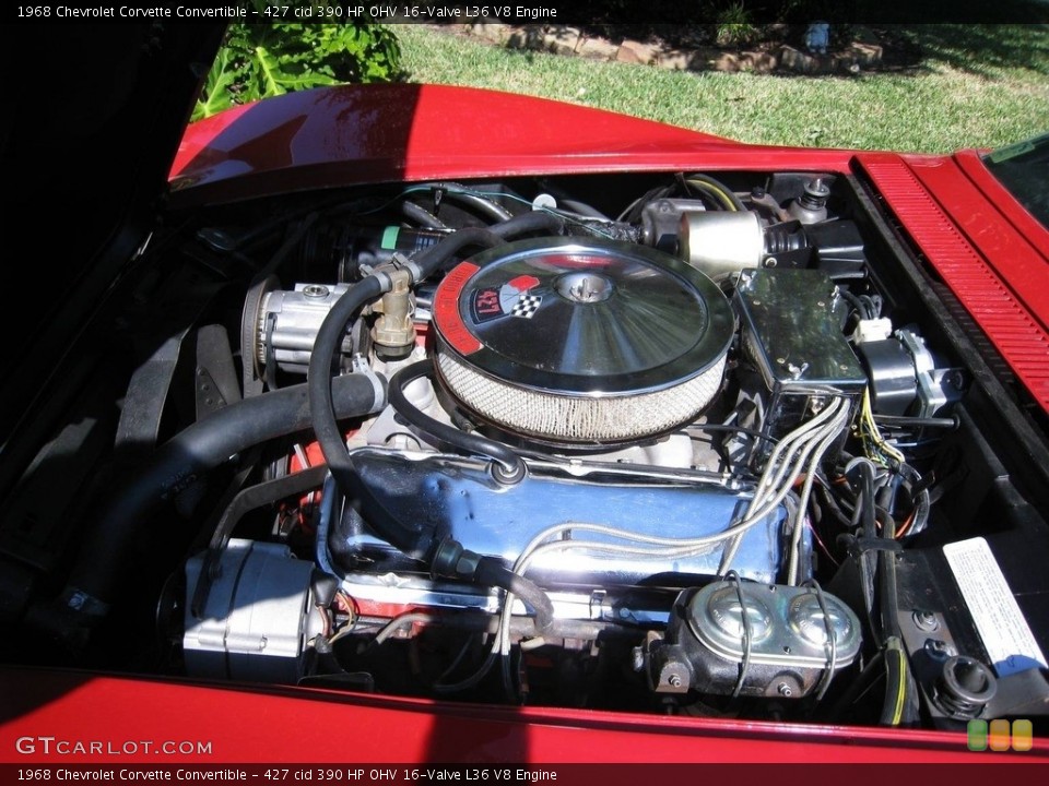 427 cid 390 HP OHV 16-Valve L36 V8 1968 Chevrolet Corvette Engine