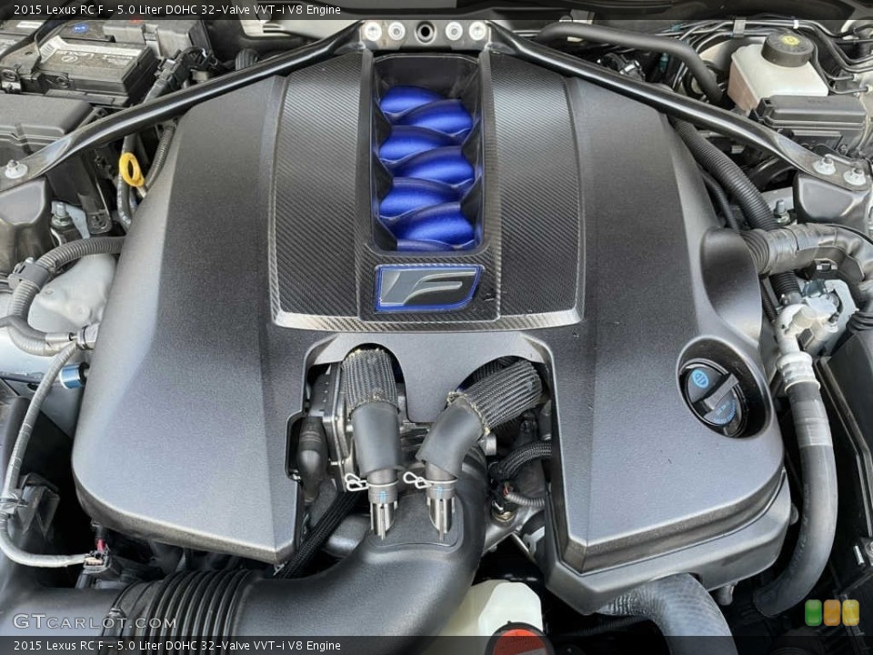 5.0 Liter DOHC 32-Valve VVT-i V8 2015 Lexus RC Engine