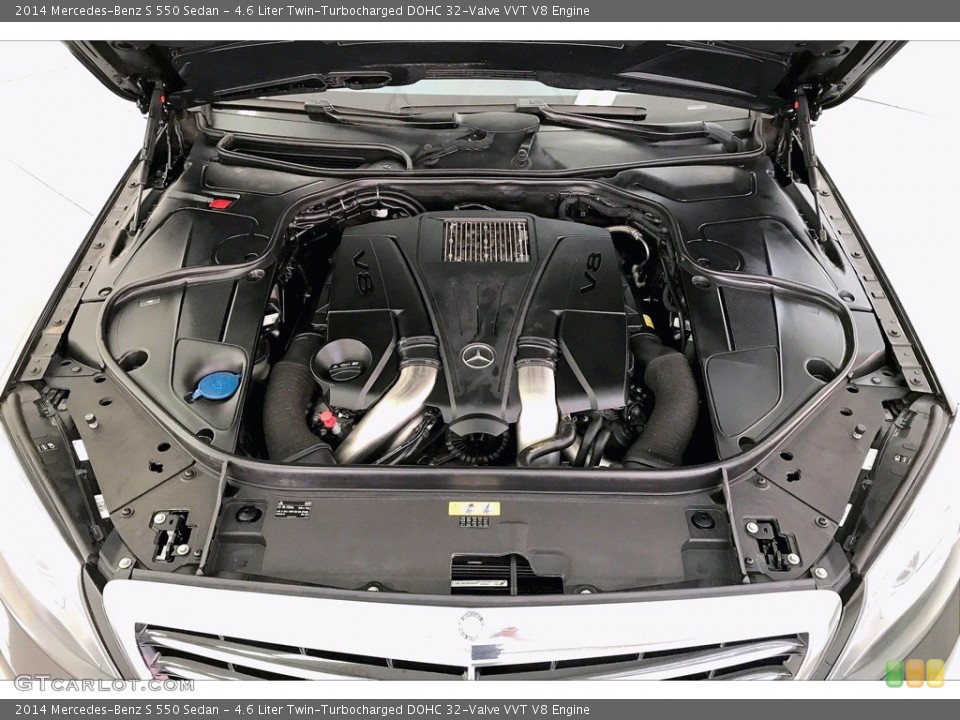 4.6 Liter Twin-Turbocharged DOHC 32-Valve VVT V8 2014 Mercedes-Benz S Engine