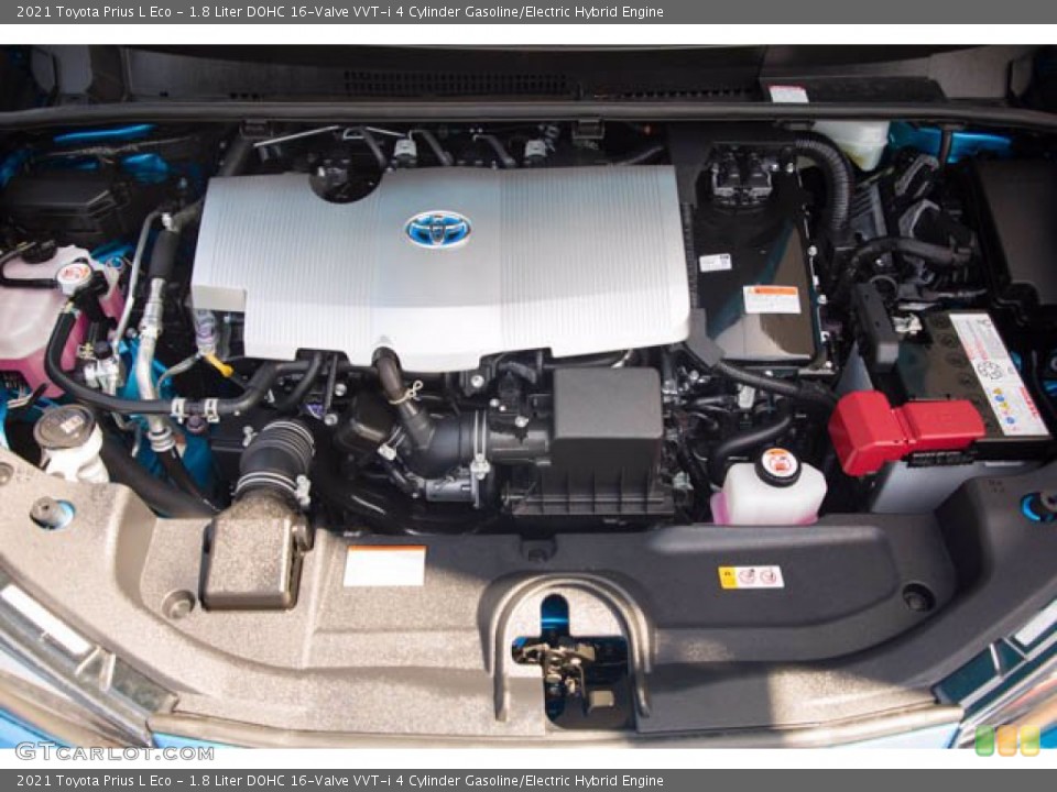 1.8 Liter DOHC 16-Valve VVT-i 4 Cylinder Gasoline/Electric Hybrid Engine for the 2021 Toyota Prius #141760284
