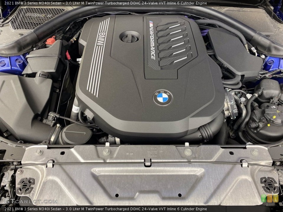 3.0 Liter M TwinPower Turbocharged DOHC 24-Valve VVT Inline 6 Cylinder 2021 BMW 3 Series Engine