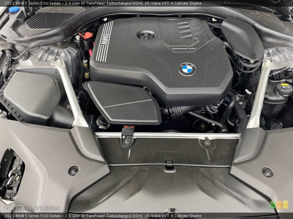 2.0 Liter DI TwinPower Turbocharged DOHC 16-Valve VVT 4 Cylinder 2021 BMW 5 Series Engine
