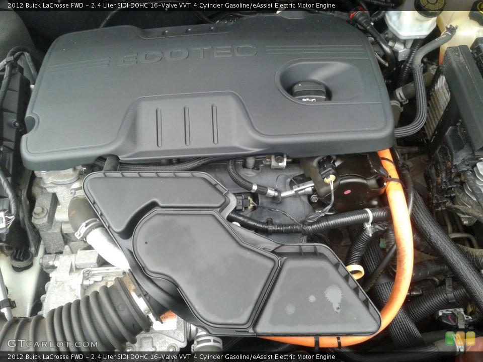 2.4 Liter SIDI DOHC 16-Valve VVT 4 Cylinder Gasoline/eAssist Electric Motor 2012 Buick LaCrosse Engine