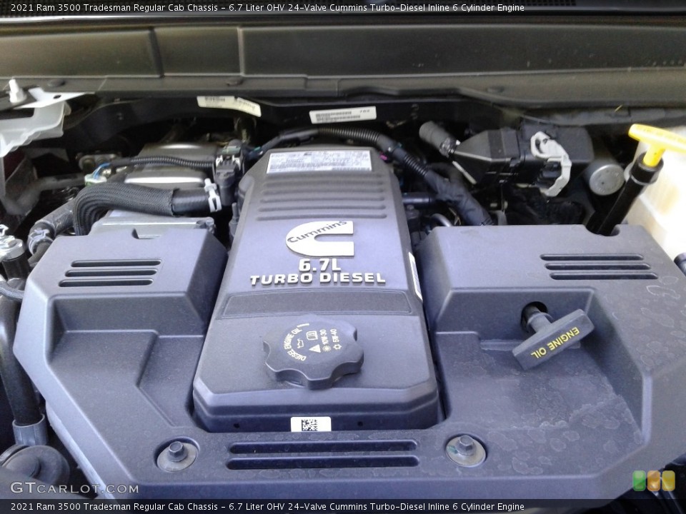 6.7 Liter OHV 24-Valve Cummins Turbo-Diesel Inline 6 Cylinder Engine for the 2021 Ram 3500 #141798854