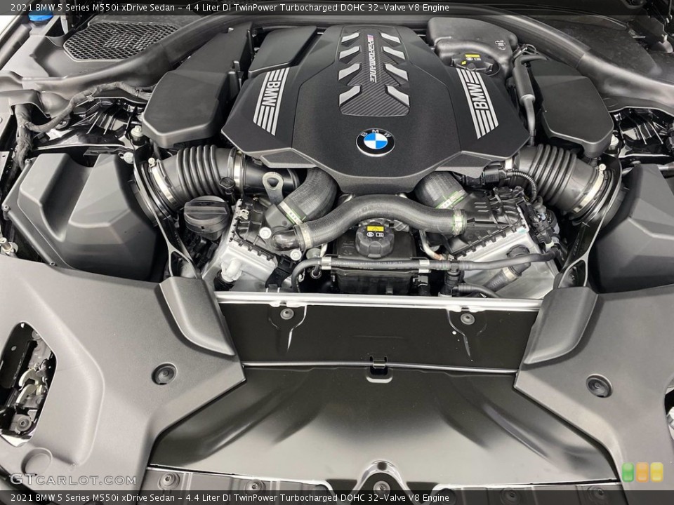 4.4 Liter DI TwinPower Turbocharged DOHC 32-Valve V8 2021 BMW 5 Series Engine