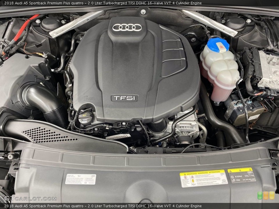 2.0 Liter Turbocharged TFSI DOHC 16-Valve VVT 4 Cylinder 2018 Audi A5 Sportback Engine
