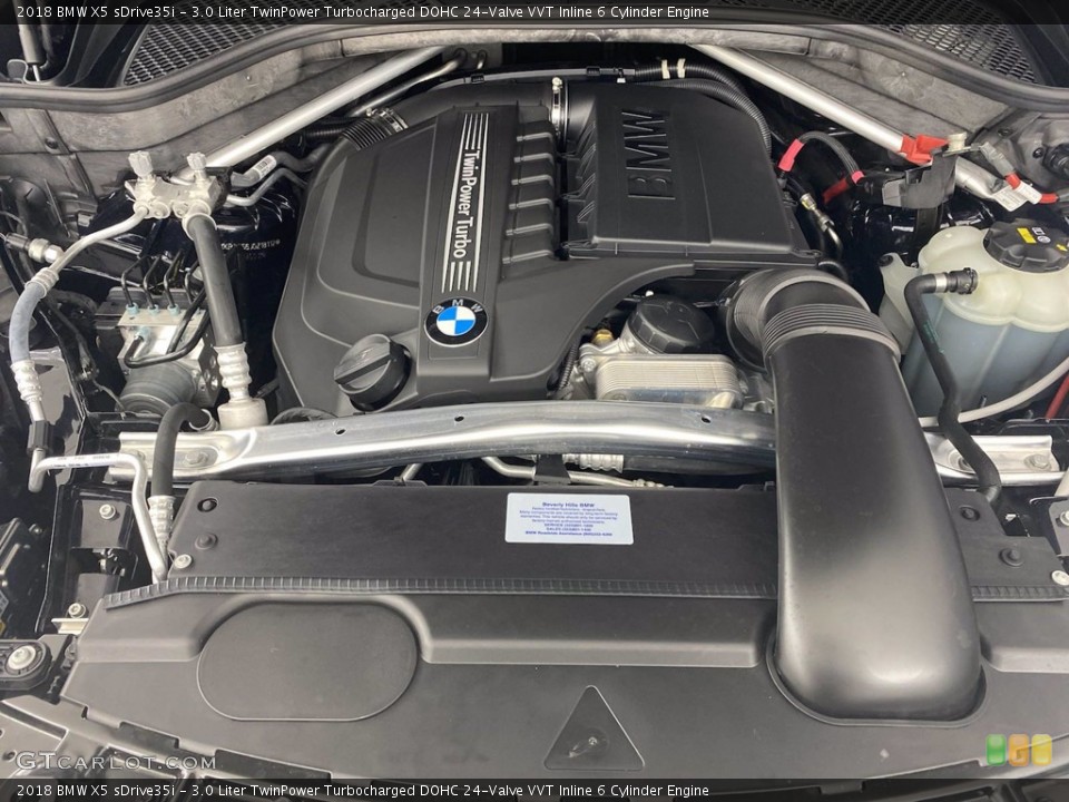 3.0 Liter TwinPower Turbocharged DOHC 24-Valve VVT Inline 6 Cylinder 2018 BMW X5 Engine