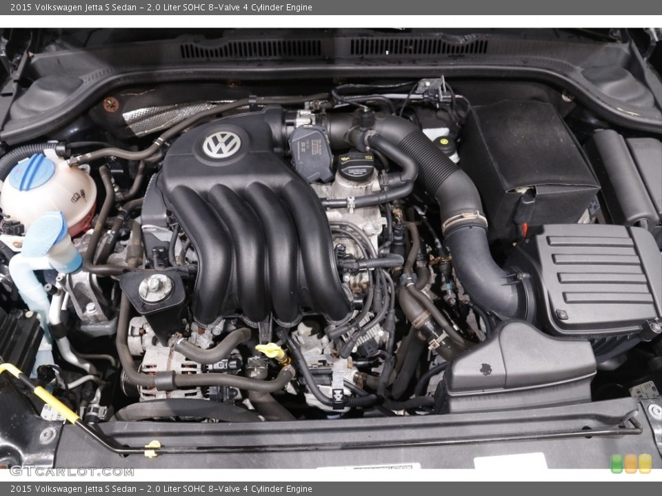 2.0 Liter SOHC 8-Valve 4 Cylinder 2015 Volkswagen Jetta Engine
