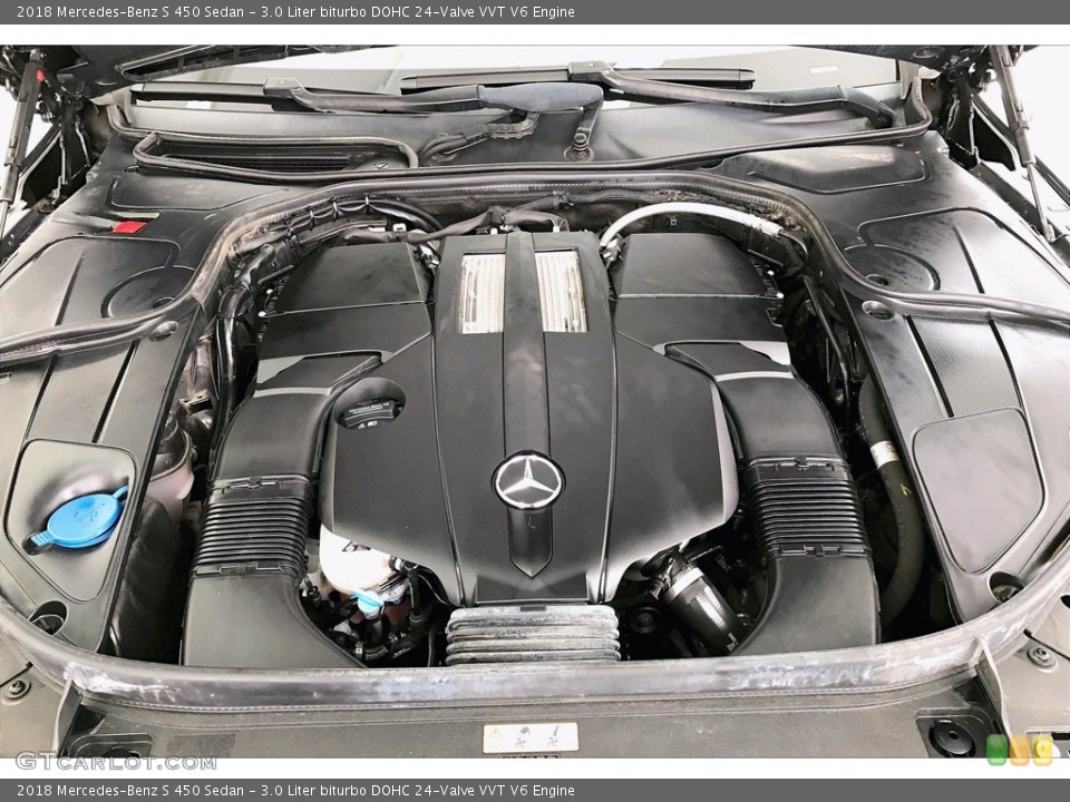 3.0 Liter biturbo DOHC 24-Valve VVT V6 2018 Mercedes-Benz S Engine