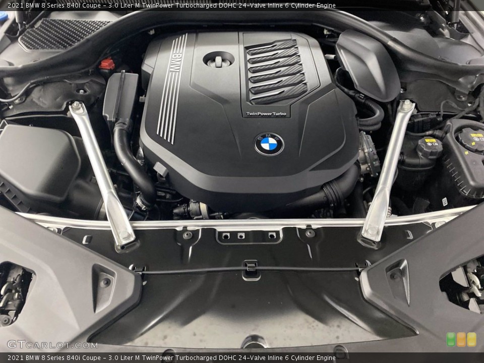 3.0 Liter M TwinPower Turbocharged DOHC 24-Valve Inline 6 Cylinder 2021 BMW 8 Series Engine