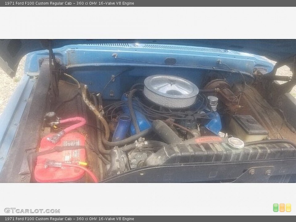360 ci OHV 16-Valve V8 1971 Ford F100 Engine