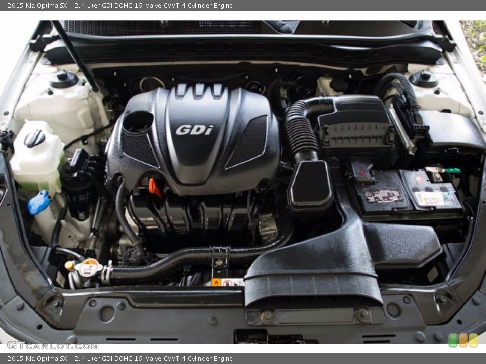 2.4 Liter GDI DOHC 16-Valve CVVT 4 Cylinder 2015 Kia Optima Engine
