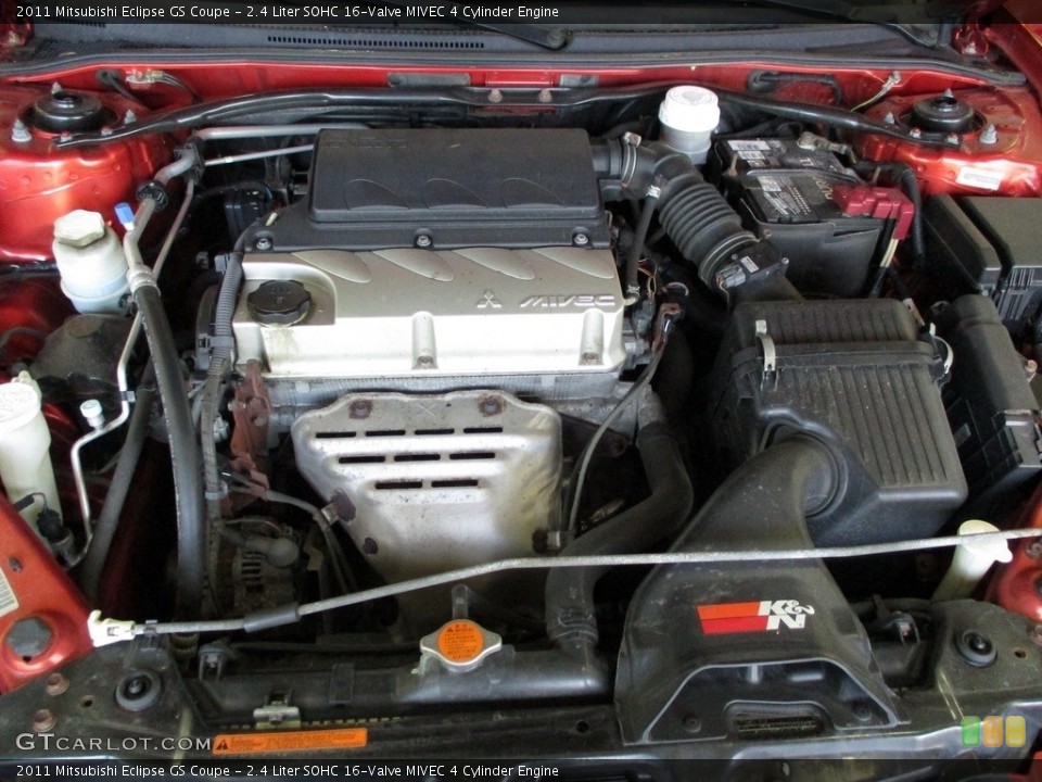 2.4 Liter SOHC 16-Valve MIVEC 4 Cylinder 2011 Mitsubishi Eclipse Engine