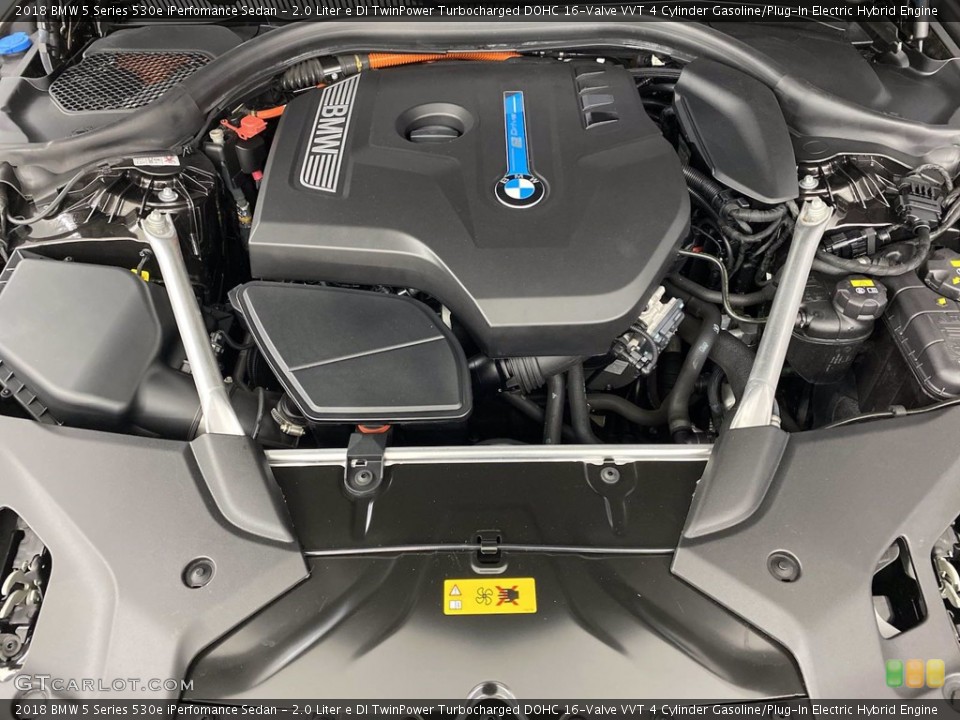 2.0 Liter e DI TwinPower Turbocharged DOHC 16-Valve VVT 4 Cylinder Gasoline/Plug-In Electric Hybrid 2018 BMW 5 Series Engine