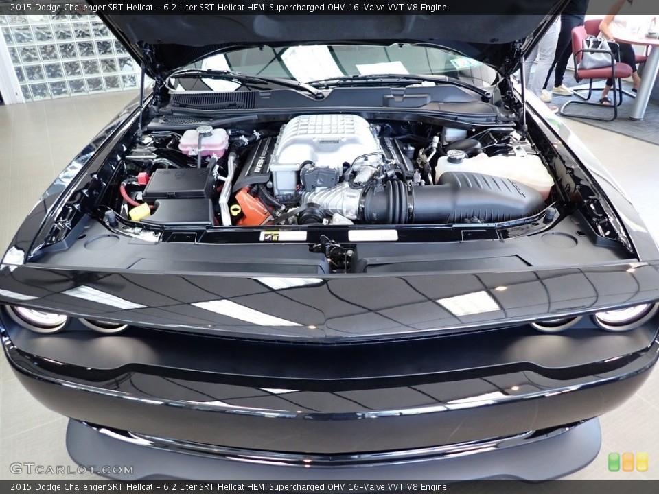 6.2 Liter SRT Hellcat HEMI Supercharged OHV 16-Valve VVT V8 Engine for the 2015 Dodge Challenger #142049686