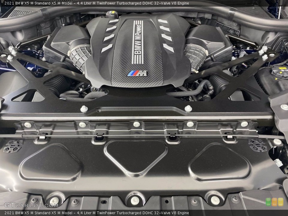4.4 Liter M TwinPower Turbocharged DOHC 32-Valve V8 2021 BMW X5 M Engine