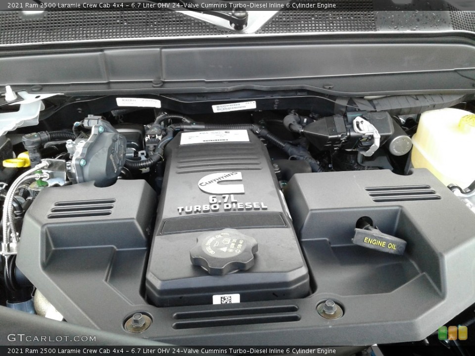 6.7 Liter OHV 24-Valve Cummins Turbo-Diesel Inline 6 Cylinder 2021 Ram 2500 Engine