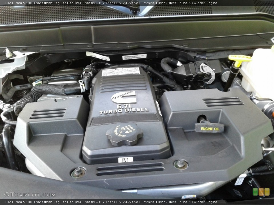 6.7 Liter OHV 24-Valve Cummins Turbo-Diesel Inline 6 Cylinder Engine for the 2021 Ram 5500 #142109317
