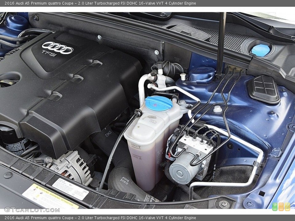 2.0 Liter Turbocharged FSI DOHC 16-Valve VVT 4 Cylinder Engine for the 2016 Audi A5 #142148315