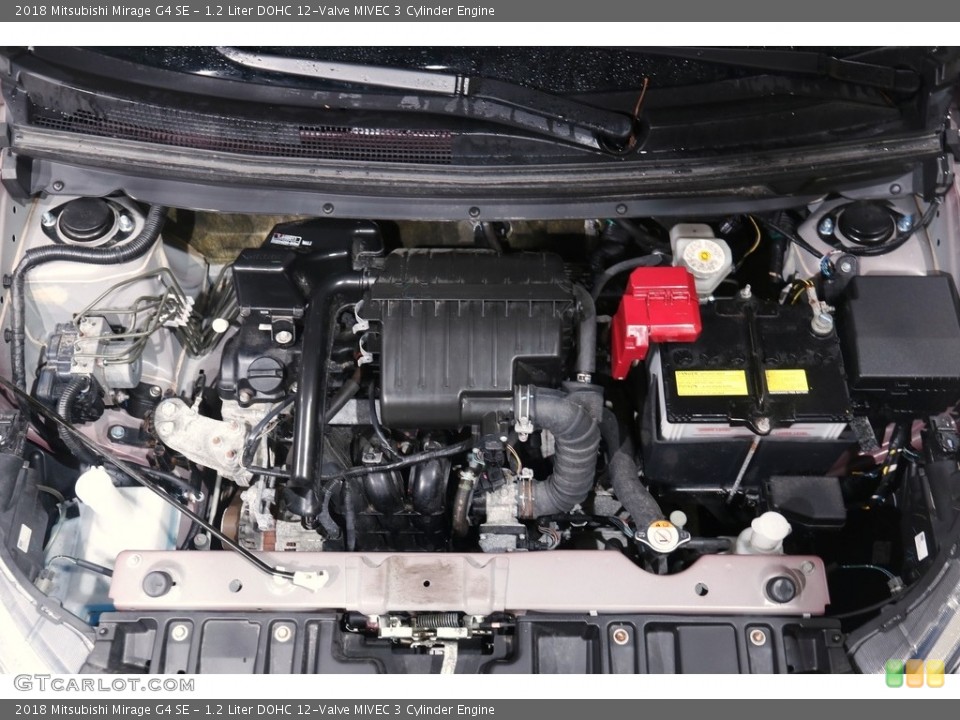 1.2 Liter DOHC 12-Valve MIVEC 3 Cylinder 2018 Mitsubishi Mirage G4 Engine