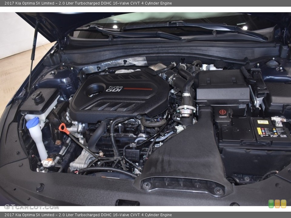 2.0 Liter Turbocharged DOHC 16-Valve CVVT 4 Cylinder 2017 Kia Optima Engine