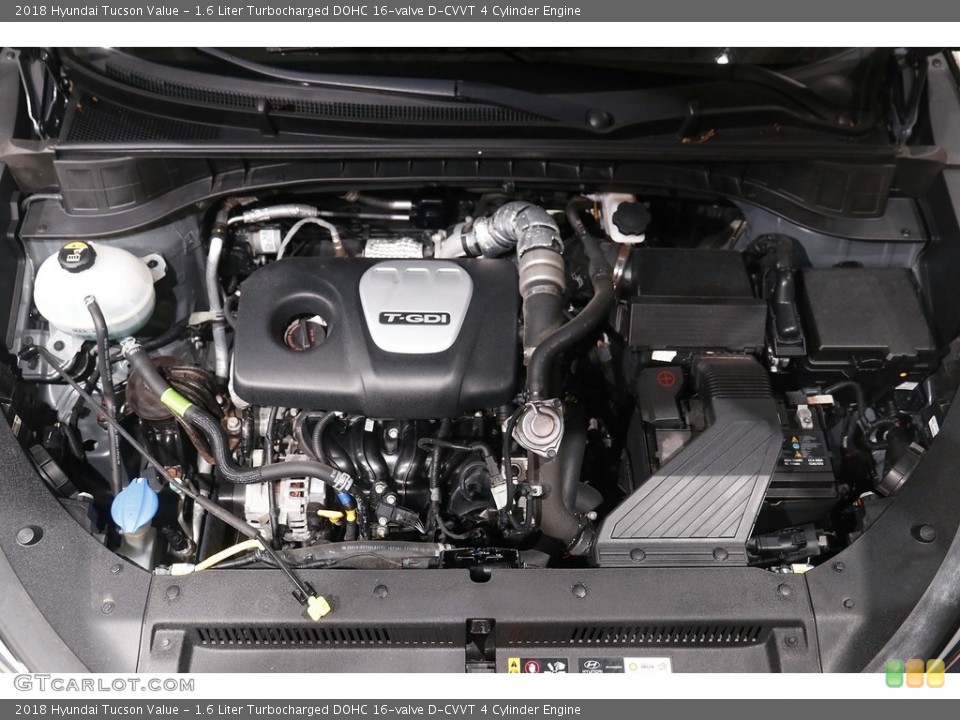 1.6 Liter Turbocharged DOHC 16-valve D-CVVT 4 Cylinder Engine for the 2018 Hyundai Tucson #142212685