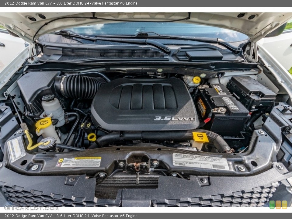 3.6 Liter DOHC 24-Valve Pentastar V6 Engine for the 2012 Dodge Ram Van #142215417