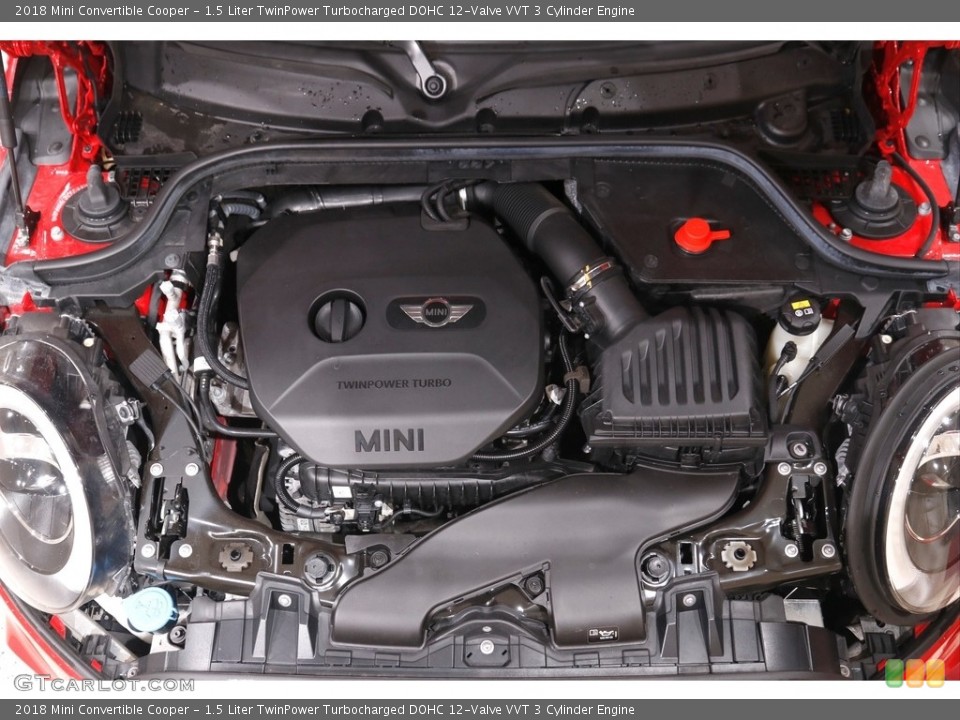 1.5 Liter TwinPower Turbocharged DOHC 12-Valve VVT 3 Cylinder 2018 Mini Convertible Engine