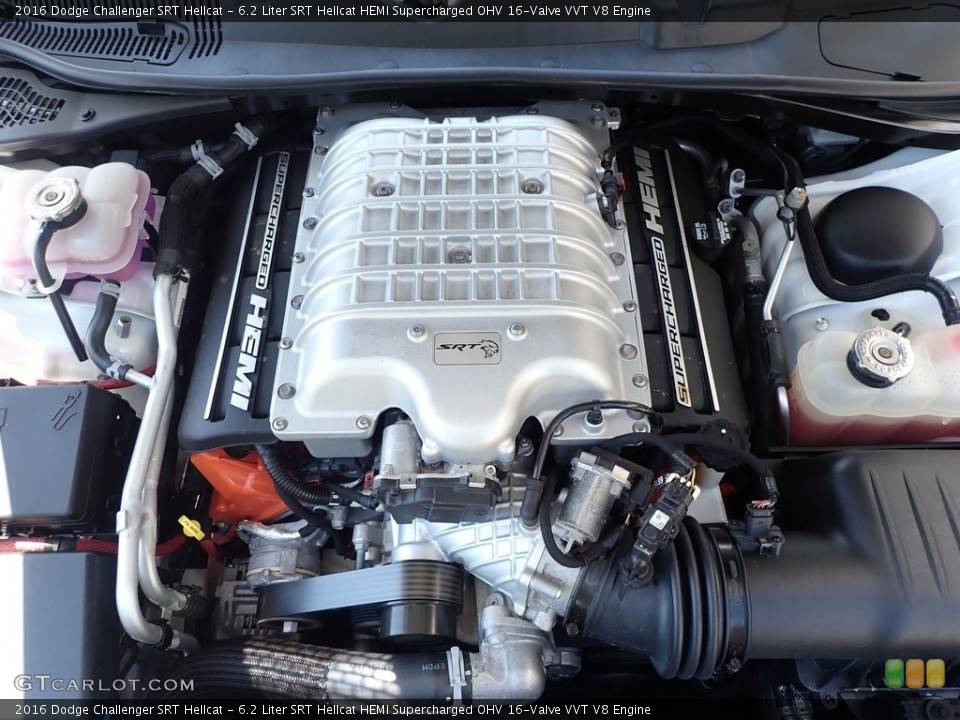 6.2 Liter SRT Hellcat HEMI Supercharged OHV 16-Valve VVT V8 Engine for the 2016 Dodge Challenger #142268845