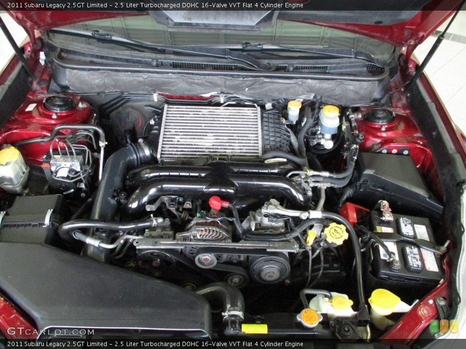 2.5 Liter Turbocharged DOHC 16-Valve VVT Flat 4 Cylinder Engine for the 2011 Subaru Legacy #142278891