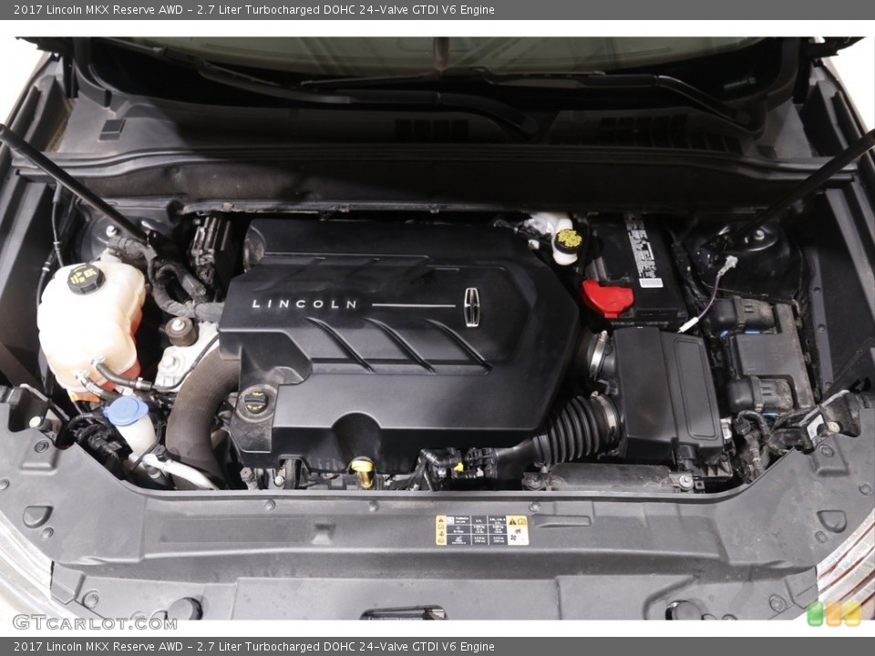 2.7 Liter Turbocharged DOHC 24-Valve GTDI V6 2017 Lincoln MKX Engine